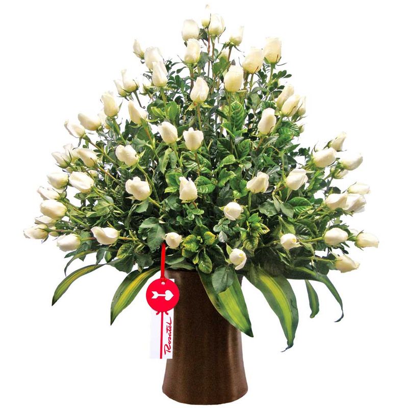 arreglo-kero-100-rosas-crema