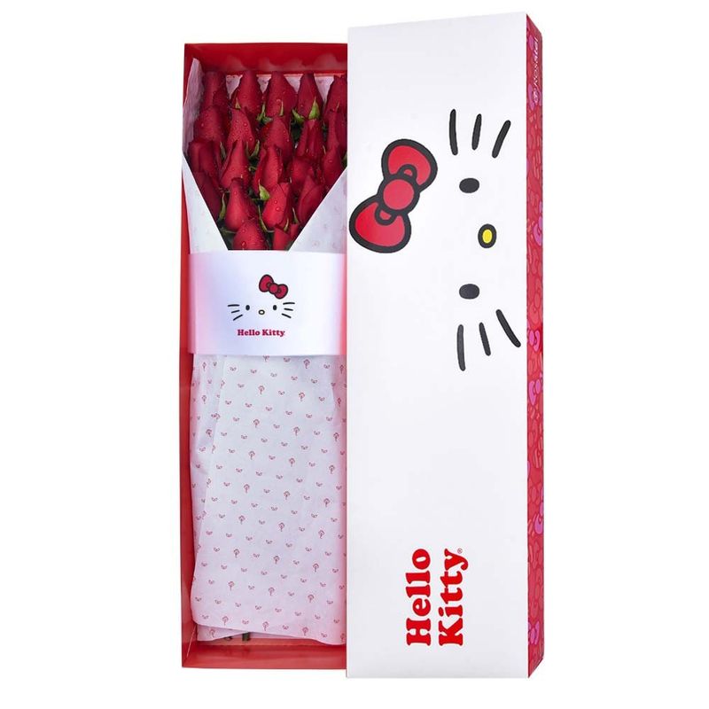 caja-lazos-hello-kitty-con-24-rosas-rojas