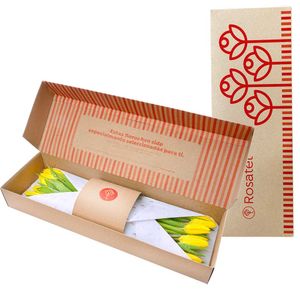 Caja Natural Rosatel Nueva Edición con 15 Tulipanes