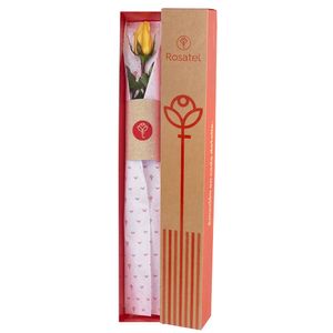 Caja Natural con 1 Rosa