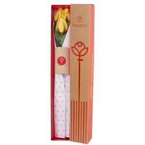 Caja Natural con 3 Rosas