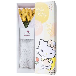 Caja Línea Floral de Hello Kitty con 15 Rosas