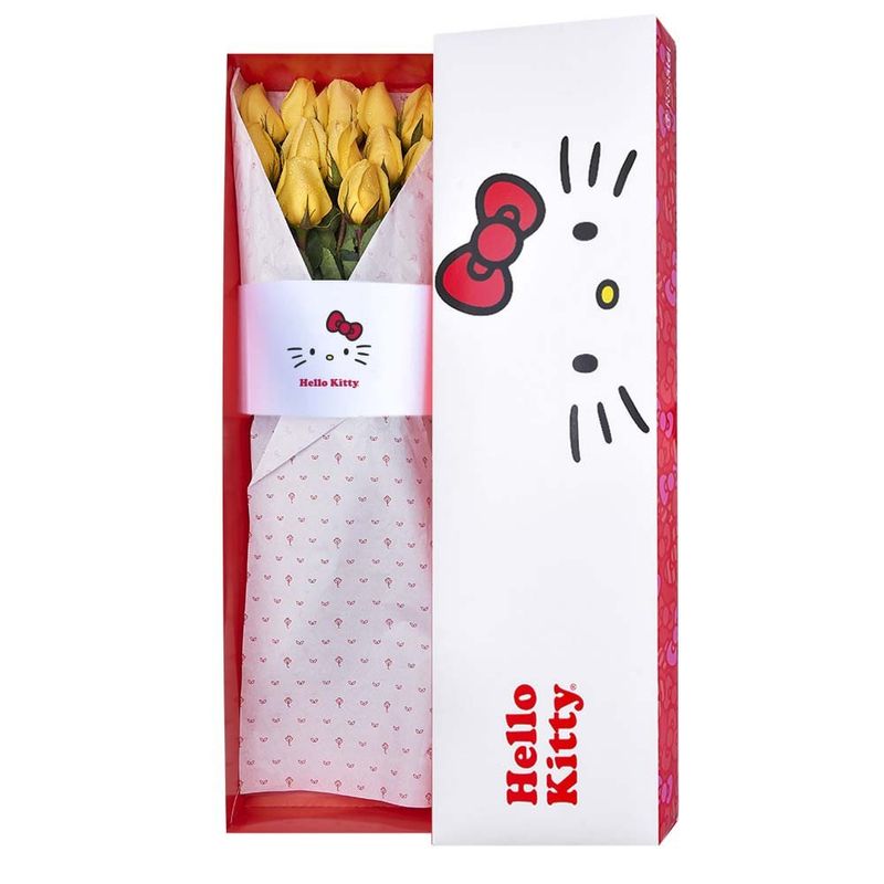 caja-lazos-hello-kitty-con-12-rosas