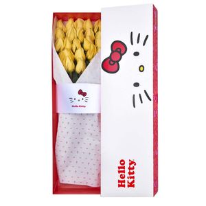 Caja Lazos Hello Kitty con 24 Rosas