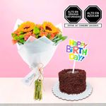 ramo-floral-y-mini-torta-happy-birthday