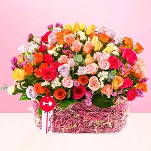 Arreglo Mini Rosas Primaverales