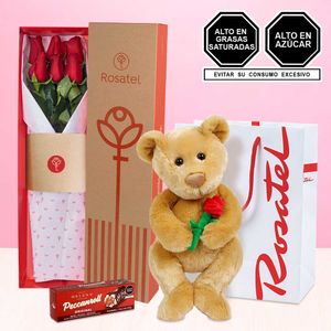 Rosas, Peluche Hugo y Peccanroll