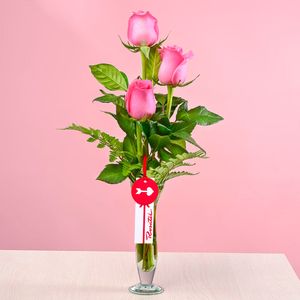 Florero Armonía 3 Rosas