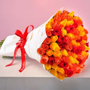 Ramo Energía y Pasión con 100 Rosas