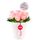 Arreglo floral rosas rosadas be positive Rosatel