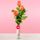 Arreglo floral armonía con 3 rosas naranjas Rosatel