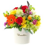 florería sombrerera crema con rosas primaverales Rosatel