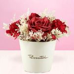 Florería a domicilio mini arreglo preservado vino Rosatel