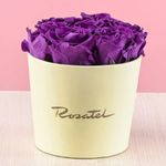 Arreglo floral ensueño en sombrerera crema Rosatel