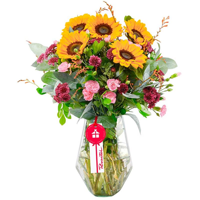 Flores Perú arreglo con girasoles y flores variadas Rosatel